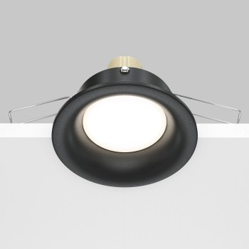 Spot LED încastrat Slim negru Maytoni, D8, 10W, H3