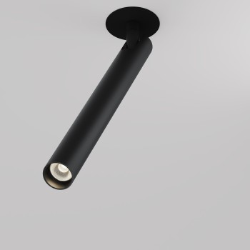 Spot LED încastrat Focus T negru Maytoni, D3, 6W, H33