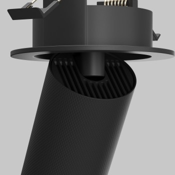 Spot LED încastrat Artisan negru Maytoni, D5, 10W