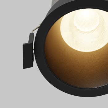 Spot LED încastrat Dip negru Maytoni, D8, 15W, 3000K