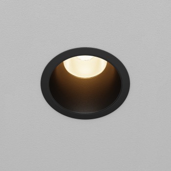 Spot LED încastrat Dip negru Maytoni, D8, 15W, 3000K