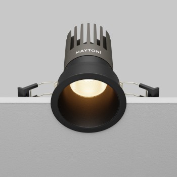 Spot LED încastrat Dip negru Maytoni, D8, 15W, 3000K