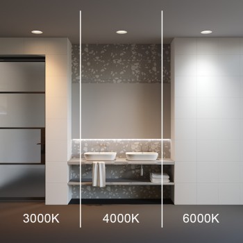 Spot LED încastrat Okno alb Maytoni, D18, 24W, 100°
