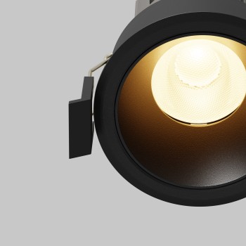 Spot LED încastrat Dip negru Maytoni, D7, 10W, 3000K