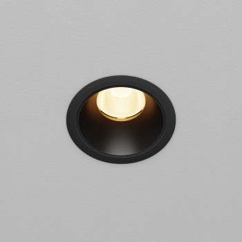 Spot LED încastrat Dip negru Maytoni, D7, 10W, 3000K