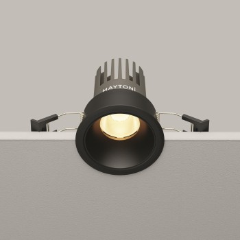 Spot LED încastrat Dip negru Maytoni, D7, 10W, 3000K