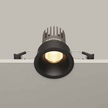 Spot LED încastrat Dip negru Maytoni, D7, 10W, 3000K