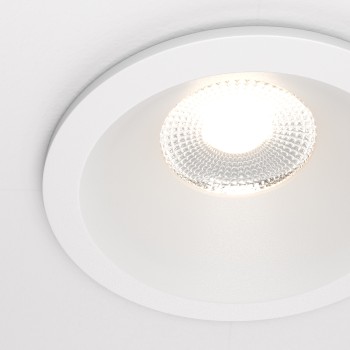 Spot LED încastrat Zoom alb Maytoni, D8, 12W, 4000K, white