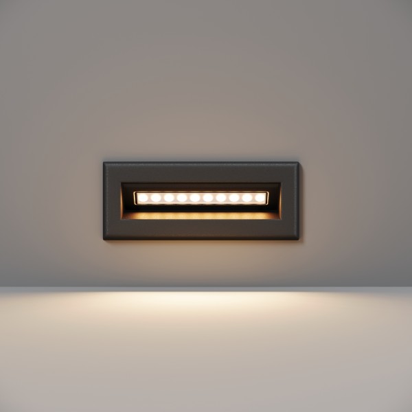 Spot LED trepte scară negru Maytoni, L14, 5W