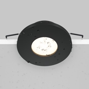 Spot LED încastrat Stark negru Maytoni, D8, 10W