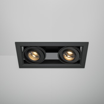 Spot LED încastrat Metal Modern negru Maytoni, 20W