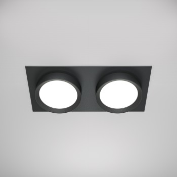 Spot încastrat Hoop negru Maytoni, 12W, H4