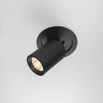 Spot LED încastrat Hidden negru Maytoni, D9, 10W