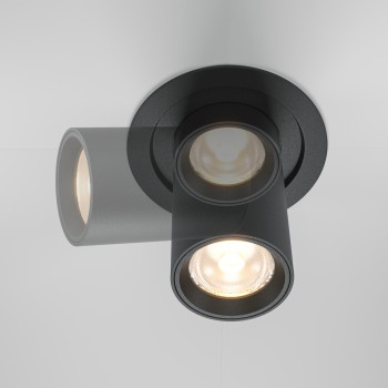 Spot LED încastrat Hidden negru Maytoni, D9, 10W