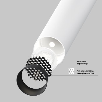 Spot LED încastrat Focus T alb Maytoni, D3, 6W, H15