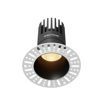 Spot LED încastrat Dip negru Maytoni, D10, 15W, 2700K