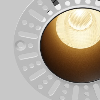 Spot LED încastrat Dip negru Maytoni, D10, 15W, 2700K