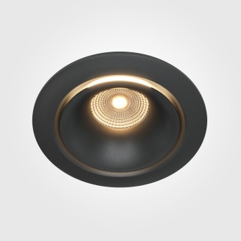 Spot LED încastrat Yin negru Maytoni, D10, 12W, 3000K, black