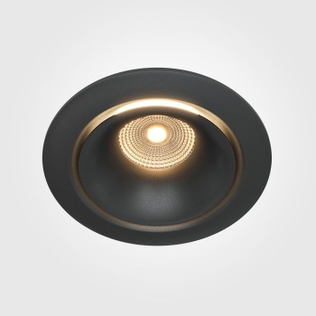 Spot LED încastrat Yin negru Maytoni, D10, 12W, 3000K, black