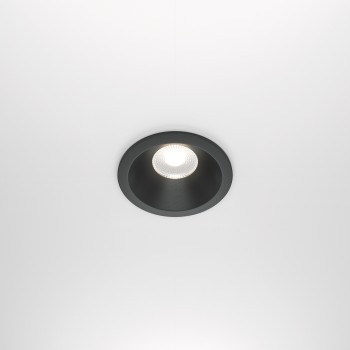 Spot LED încastrat Zoom negru Maytoni, D8, 12W, 4000K, black