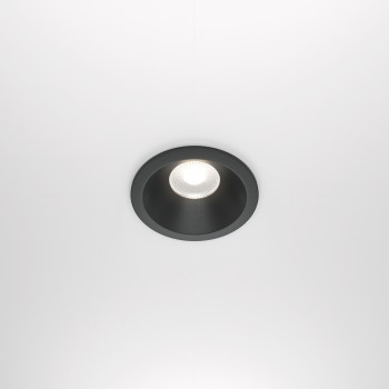Spot LED încastrat Zoom negru Maytoni, D8, 12W, 4000K, black