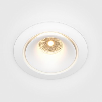 Spot LED încastrat Yin alb Maytoni, D10, 12W, 3000K