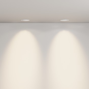 Spot LED încastrat Lens alb Maytoni, D12, 12W