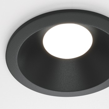 Spot LED încastrat Zoom negru Maytoni, D8, 10W