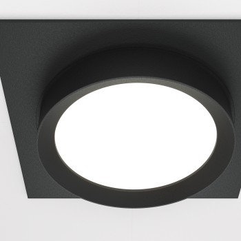 Spot încastrat Hoop negru Maytoni, 12W, H5