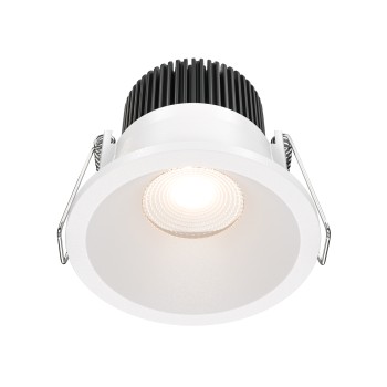 Spot LED încastrat Zoom alb Maytoni, D6, 6W, 3000K, dimabil