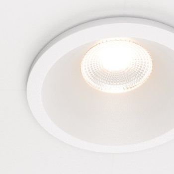 Spot LED încastrat Zoom alb Maytoni, D6, 6W, 3000K, dimabil