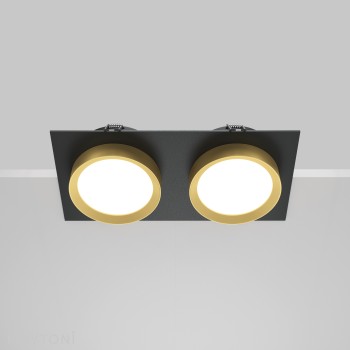 Spot încastrat Hoop negru,auriu Maytoni, 12W