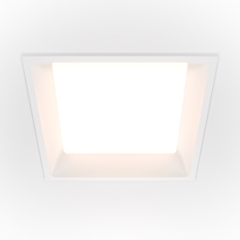 Spot LED încastrat Okno alb Maytoni, 24W, 3000K