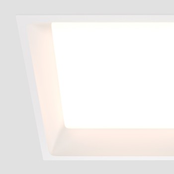 Spot LED încastrat Okno alb Maytoni, 24W, 3000K
