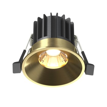 Spot LED încastrat Round alamă Maytoni, D6, 7W
