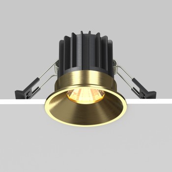 Spot LED încastrat Round alamă Maytoni, D6, 7W