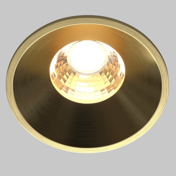 Spot LED încastrat Round alamă Maytoni, D6, 7W
