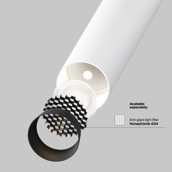Spot LED încastrat Focus T alb Maytoni, D3, 6W, H33