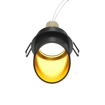Spot LED încastrat Lipari negru Maytoni, D7, 10W