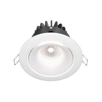 Spot LED încastrat Yin alb Maytoni, D10, 12W, 4000K