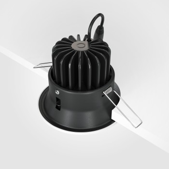 Spot LED încastrat Yin alb Maytoni, D10, 12W, 4000K