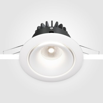 Spot LED încastrat Yin alb Maytoni, D10, 12W, 4000K