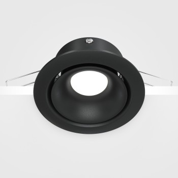 Spot LED încastrat Yin negru Maytoni, D10, 10W