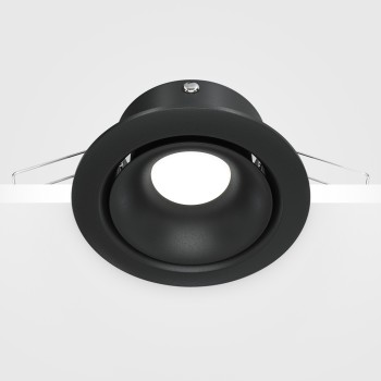 Spot LED încastrat Yin negru Maytoni, D10, 10W