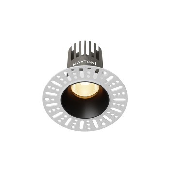Spot LED încastrat Dip negru Maytoni, D9, 10W, 2700K