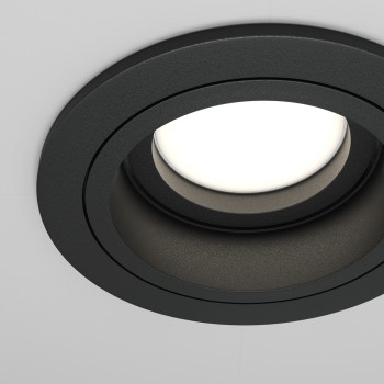 Spot LED încastrat Atom negru Maytoni, D9, 10W, H4
