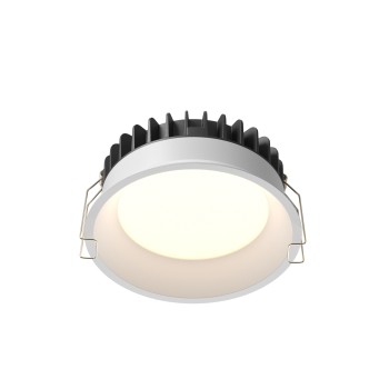 Spot LED încastrat Okno alb Maytoni, D12, 12W