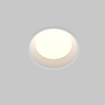 Spot LED încastrat Okno alb Maytoni, D12, 12W