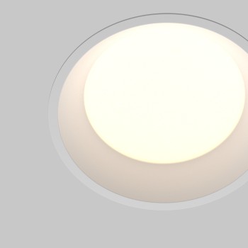 Spot LED încastrat Okno alb Maytoni, D12, 12W