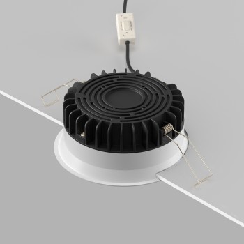 Spot LED încastrat Okno alb Maytoni, D12, 12W